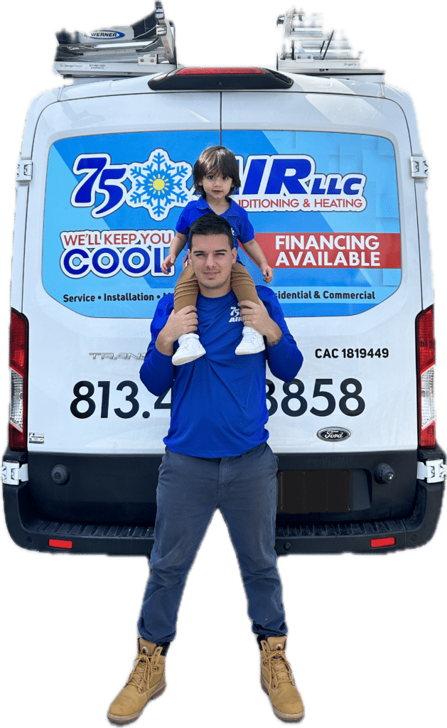 Owner of 75 Air Erandy Rodriguez and His Son